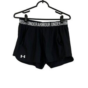 Under Armour Womens Black Heat Gear Loose Fit Athleisure Shorts Size XSmall